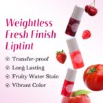 Lip Tint Stain Set, Lip Stain Long Lasting Waterproof, Lightweight, No... - Image 3