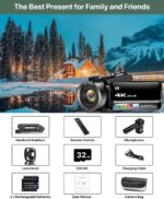 4K Video Camera Camcorder 64MP Vlogging Camera for YouTube 18X Digital... - Image 3