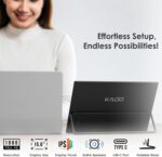 Kado Dual Portable Monitor Setup - 2-Pack 15.6" 1080p IPS Triple Monit... - Image 3