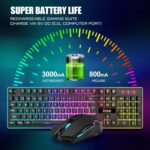 RedThunder K10 Wireless Gaming Keyboard and Mouse Combo, LED Backlit R... - Image 4