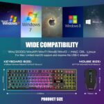 RedThunder K10 Wireless Gaming Keyboard and Mouse Combo, LED Backlit R... - Image 8