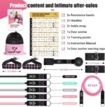 Resistance Bands with Handles for Women, 5 Level Exercise Bands Workou... - Image 7