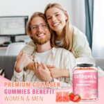 180 Count Collagen Gummies 2500mg Collagen Protein Type I II III V X w... - Image 5