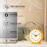 AYRELY® 4.5" Analog Alarm Clock,Small Retro Desk Clock Battery Operate... - Image 3