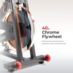 Sunny Health & Fitness Pro Cycling Stationary Bike, 40 LB Flywheel & 4... - Image 3