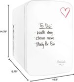 Cooluli Vibe Mini Fridge for Bedroom - With Cool Front Magnetic Whiteb... - Image 3