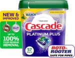 Cascade Platinum Plus Dishwasher Pods, Dishwasher Detergent, Dish Dete... - Image 4