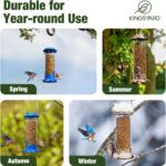 Kingsyard Upgraded Bluebird Feeder for Outdoors Hanging - Metal Mealwo... - Image 7