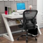 Mesh Workplace Chair, Ergonomic Residence Workplace Desk Chairs with Flip-up Arms... - Image 3