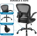 Mesh Workplace Chair, Ergonomic Residence Workplace Desk Chairs with Flip-up Arms... - Image 6