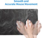 Topographic Contour Prolonged Massive Mouse Pad Giant,Gaming Mouse Pad Desk... - Image 3