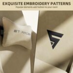 Ferghana Velvet Material Ergonomic Gaming Chair with Footrest and Massag... - Image 6