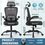 FelixKing Ergonomic Workplace Chair, Headrest Desk Chair with Adjustable ... - Image 4