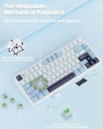 AULA F75 75% Wi-fi Mechanical Keyboard, Scorching Swappable Creamy Keyboa... - Image 6