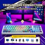 x Aula F99 Wi-fi Gaming Keyboard, Bluetooth Mechanical Keyboard Sizzling... - Image 4