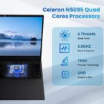 jumper 17.6 Inch Laptop computer with Workplace 365, 100% sRGB FHD Show, 16GB R... - Image 5