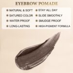 Eyebrow Pomade - Waterproof Forehead Pomade for Lengthy-lasting Outcomes,Smudg... - Image 4