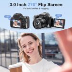 4K Digital Cameras for Images, 12X Optical Zoom 72MP Vlogging Cam... - Image 7
