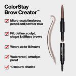 Revlon Eyebrow Pencil & Powder, ColorStay Forehead Creator 2-in-1 Eye Make... - Image 4