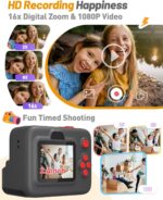 Children Digital camera Immediate Print, Christmas Birthday Items for 3-12 Yr Previous ... - Image 4