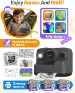Children Digital camera Immediate Print, Christmas Birthday Items for 3-12 Yr Previous ... - Image 6