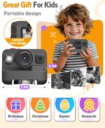 Children Digital camera Immediate Print, Christmas Birthday Items for 3-12 Yr Previous ... - Image 7