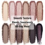 UCANBE 12 Colour Eyeshadow Make-up Palette, Impartial Matte Shimmer Nude E... - Image 3