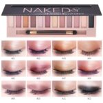 2 Pack 12 Colours Make-up Eyeshadow Palette,Nude Matte Smokey Shimmer Gl... - Image 4