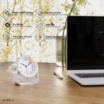 AYRELY® 3.5 Inch Small Analog Alarm Clocks,Battery Operated Desk Clock... - Image 3