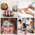 ESRICH Acrylic Paint Brushes Set, 20 Packs / 200 Pcs Nylon Hair Paint ... - Image 4