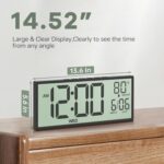 JALL 14.5" Massive Digital Wall Clock Battery Operated with Huge Digits L... - Image 3