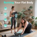 Curler with 4 Wheels: Automated Rebound Stomach Wheel for Core Worko... - Image 5