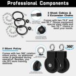SERTT Weight Cable Pulley System Fitness center, Upgraded Cable Pulley Attachment... - Image 3