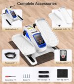 Below Desk Elliptical Machine,Ellipse Leg Exerciser Electrical with Remo... - Image 4