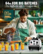 WantJoin Blender for Smoothies - 68oz Countertop Blender for Kitchen P... - Image 4