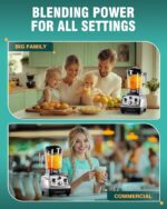 WantJoin Blender for Smoothies - 68oz Countertop Blender for Kitchen P... - Image 5