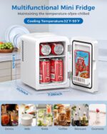 4L/6 Cans Mini Fridge, Transportable Compact Fridge, Small Pores and skin Care ... - Image 3