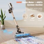 Cordless Vacuum Cleaner, 580W 48KPA 70 Minutes Vacuum Cleaners for Residence, ... - Image 3
