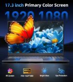 SGIN Laptop computer 17.3 Inch, Home windows 11 Pocket book Celeron I3 Processor, 4GB D... - Image 3