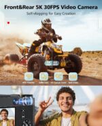 Digital Digicam, 6X Optical Zoom & WiFi, 5K 30FPS 64MP Vlogging Digicam,... - Image 3