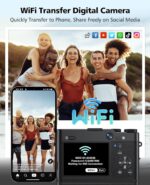 Digital Digicam, 6X Optical Zoom & WiFi, 5K 30FPS 64MP Vlogging Digicam,... - Image 5