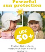 FURTALK Child Solar Hat with Neck Flap UPF 50+ Adjustable Child Boys Women... - Image 3