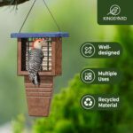 Kingsyard Recycled Plastic Suet Chook Feeder, Tail Prop Suet Feeder for... - Image 3