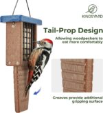Kingsyard Recycled Plastic Suet Chook Feeder, Tail Prop Suet Feeder for... - Image 4