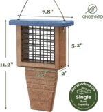 Kingsyard Recycled Plastic Suet Chook Feeder, Tail Prop Suet Feeder for... - Image 7