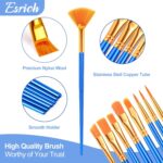 ESRICH 40pack/480pcs Paint Brushes, Nylon Hair Paint Brushes Set Spherical... - Image 5