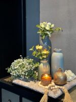 CWLWGO-Ceramic Vase Set of three, Small Vases for Fashionable Farmhouse Decorat... - Image 4