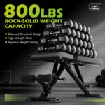 FLYBIRD Weight Bench, Adjustable Power Coaching Bench for Full Physique... - Image 4