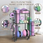 Weight Rack for Residence Gymnasium, All in One Yoga Mat Storage Rack, Exercise Eq... - Image 4