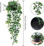 Whonline Faux Hanging Vegetation, Synthetic Small Potted Vegetation for Indoo... - Image 3